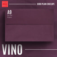 Envelope Sirio Plain A9 (5-3/4 x 8-3/4) Vino 115gsm 10's