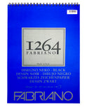Fabriano 1264 Black Spiral Bound 200gsm 20's & 40's per pad