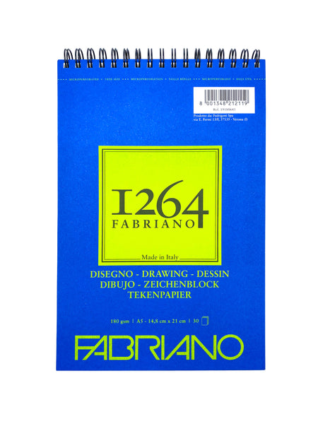 Fabriano 1264 Drawing Spiral Bound 180gsm 30's & 50's per pad