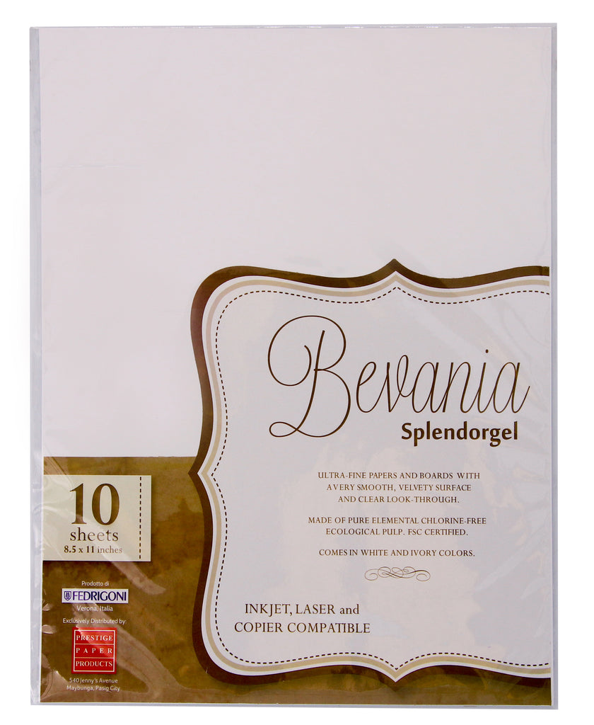 Bevania Splendorgel Specialty Paper 10sheets per pack – Prestige Paper ...